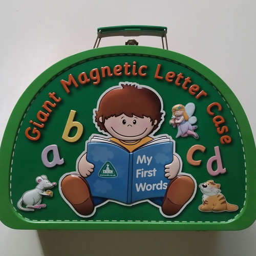 ELC Metal Letter Case with Cards and Magnetic Letters used