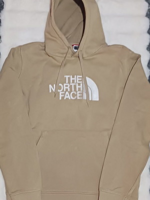 The North Face φούτερ μπεζ, λίγο χρησιμοποιημένο με μικρό σημάδι, μέγεθος L