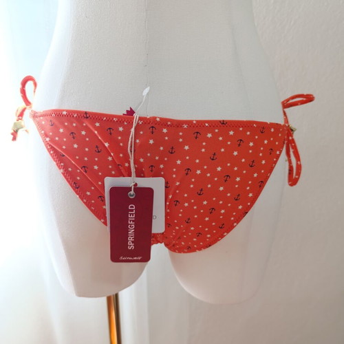 Springfield bikini new with tags, red-orange, size S, with ties