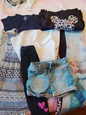 Clothing pack used, 9 pieces for 6-year-old girl