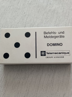 Domino game used pocket size, made in Austria