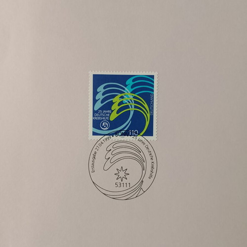 1999 German stamps with Bonn first day cover, unsealed block