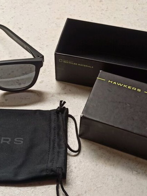 Hawkers ONE RAW Polarized Black Chrome sunglasses like new