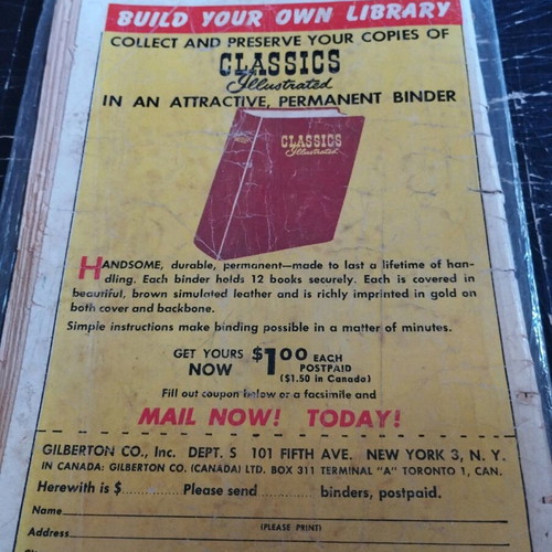 Classics Illustrated Julius Caesar No. 68 worn, damaged 1950