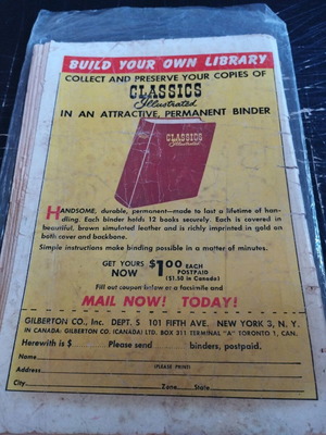 Classics Illustrated Julius Caesar No. 68 worn, damaged 1950