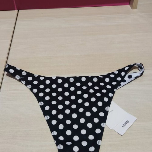 Mango reversible cheeky polka dot bikini knickers medium new