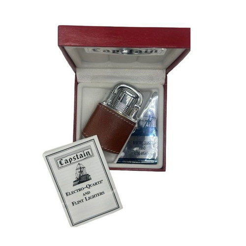 Captain luxury pipe/cigar torch lighter brown with gift box new