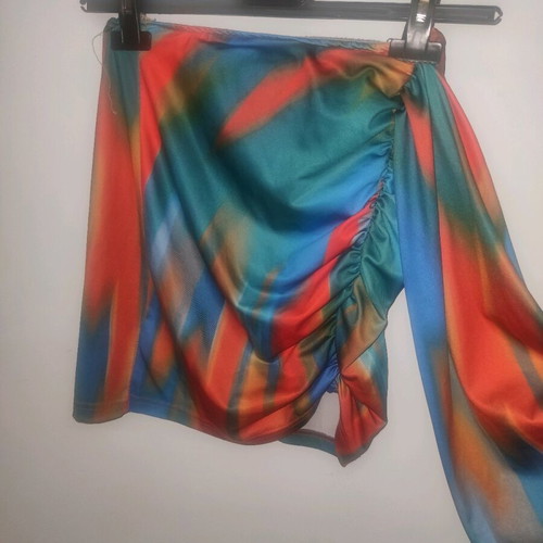Summer set skirt top used, multicolored