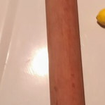 Wooden rolling pin used