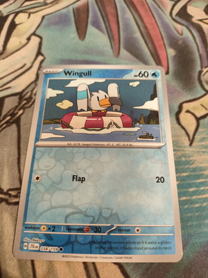 Wingull Pokemon Card Reverse Holo like new