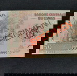 SPECIMEN. CONGO 50 FRANCS.