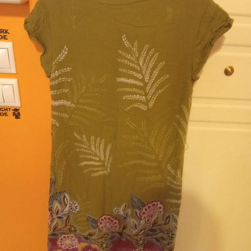 White Stuff dress small like new, green with pattern