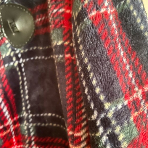 Bill Coast plaid fleece jacket S-M like new, relaxed fit