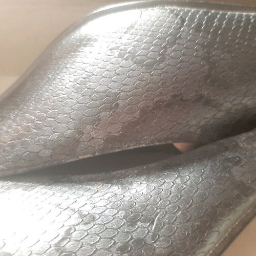 Barbarela mules like new, black gray crocodile pattern, size 41