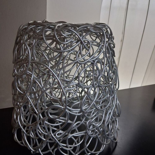 Alessi Nuvem fruit bowl used, aluminum, 25cm height and diameter