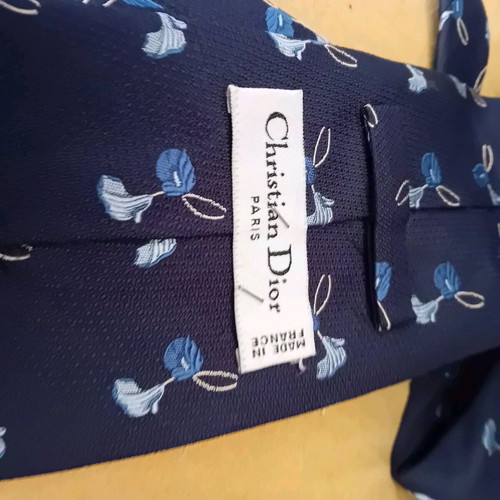 Vintage Christian Dior tie dark blue like new