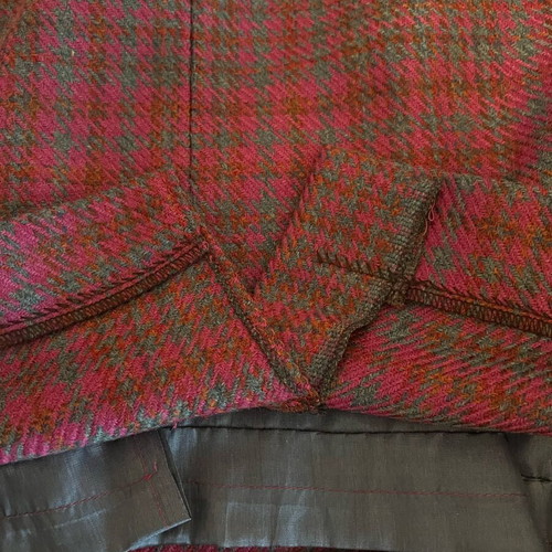 Tweed Suit Set Wool Skirt and Jacket like new