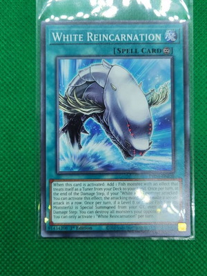 White Reincarnation YuGiOh κάρτα 1ης έκδοσης καινούργια σε άριστη κατάσταση
