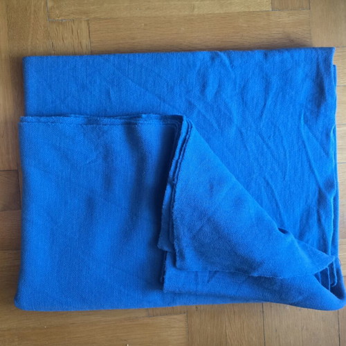 Wool fabric used, blue, 1.40x2.00 m