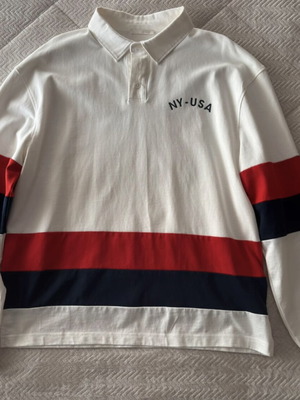 Zara T-shirt size M like new, white and red