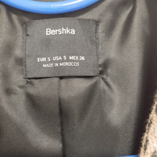 Animal print coat used Bershka slim fit size S