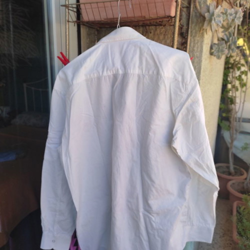 Claude Montana Paris vintage shirt used, size M, white
