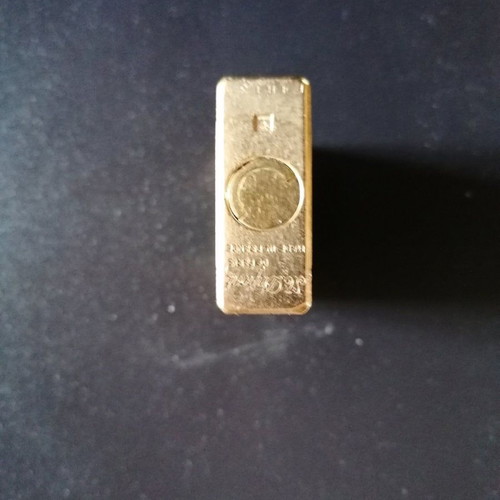 S.T. Dupont de Paris lighter used with dark green coating