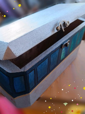 Train chest new handmade, replica of Diakopto Odontotos