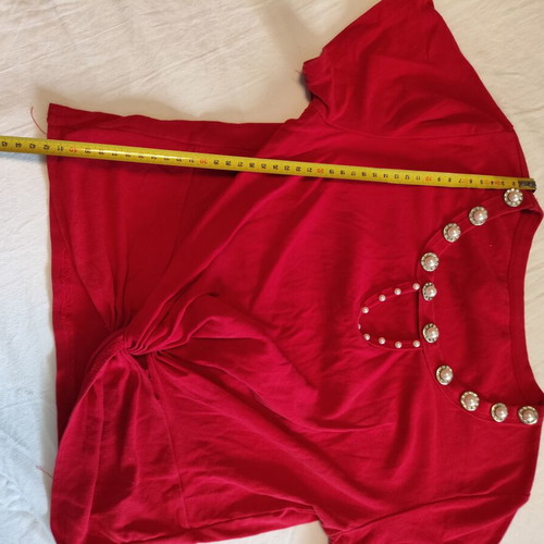 Blouse red, like new, size M