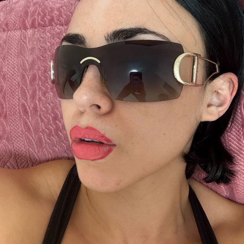 Christian Dior Diorly2 sunglasses like new, purple vintage