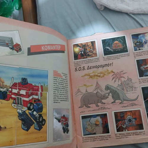 Transformers Panini Album used, complete set