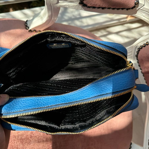 Prada Crossbody Bag Blue Like New