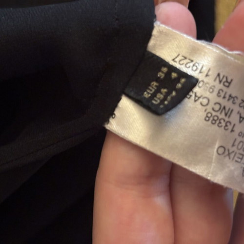 Linen shirt used, black with silver details, Massimo Dutti, size S