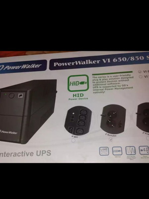 PowerWalker VI 650/850 S UPS νέο με λογισμικό και καλώδια
