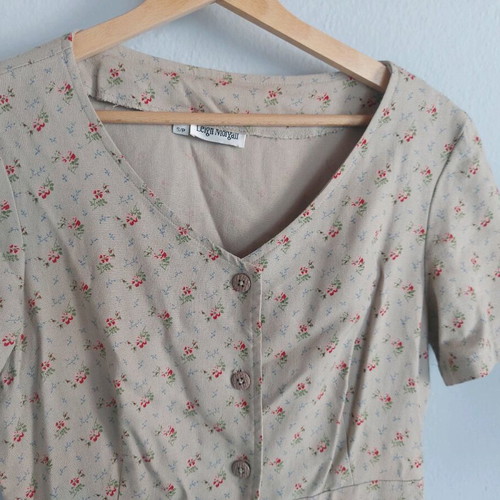Floral long dress used, size small, romantic style
