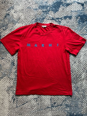 Marni short-sleeve shirt used, red, size M