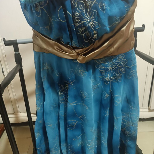 Dress like new, turquoise and gold, size M