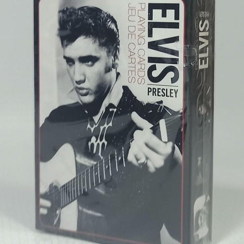 Aquarius Elvis Presley Playing Cards new, 54-card black and white deck