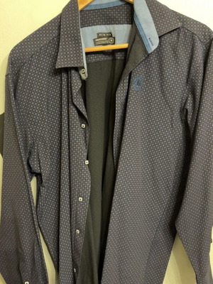 Americanino Slim Fit shirt like new, blue and purple, size L