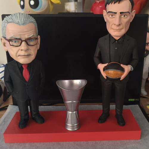 Dusan Ivkovic and Giorgos Bartzokas 3D printed figures, made to order