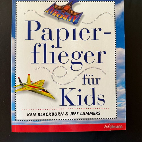Papier-flieger für Kids German origami book new for children