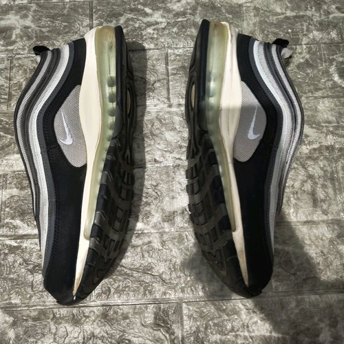 Nike Air Max 97 athletic shoes used, size 42, black and white