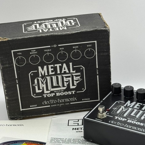 Electro-Harmonix Metal Muff distortion pedal used