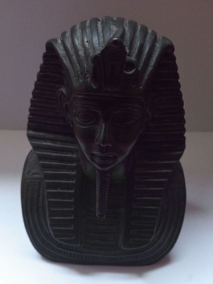 Vintage Egyptian Statue Head of King Tutankhamun Stone