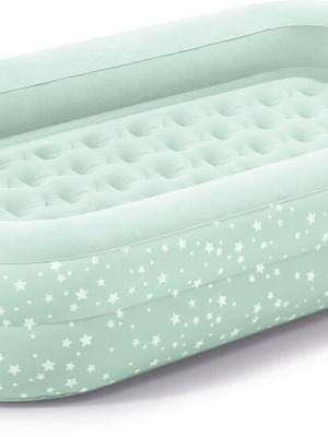 Intex Φουσκωτό Στρώμα Ύπνου Kidz Travel Bed 168x107x25εκ. Πράσινο καινούργιο με αντλία χειρός