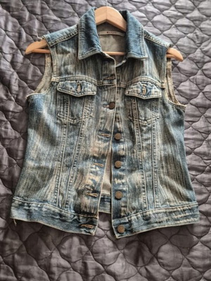 Extyn Y2K τζιν γιλέκο vintage washed, μέγεθος S