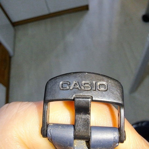 Casio W-753 used men's watch with tide and moon phases