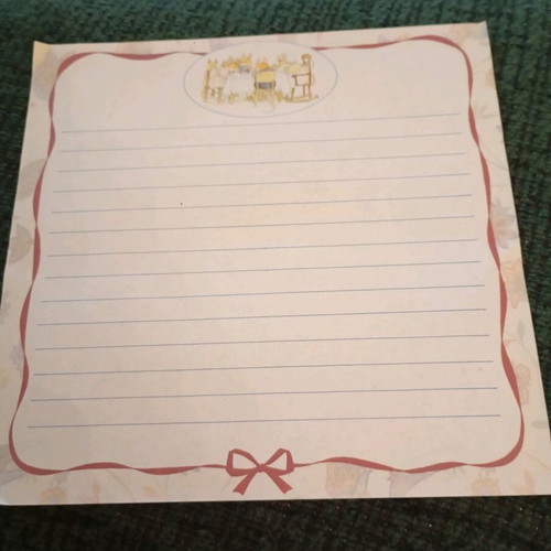 Letter sheet like new, one medium