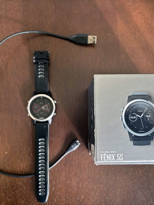 Garmin Fenix 5S used multisport GPS watch with minor button issue