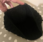 Winter black knit cap used